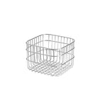 304 Stainless Drain Basket Household Kitchen Storage Basket Square Fruit Vegetable Basket Cosmetics Storage Basket