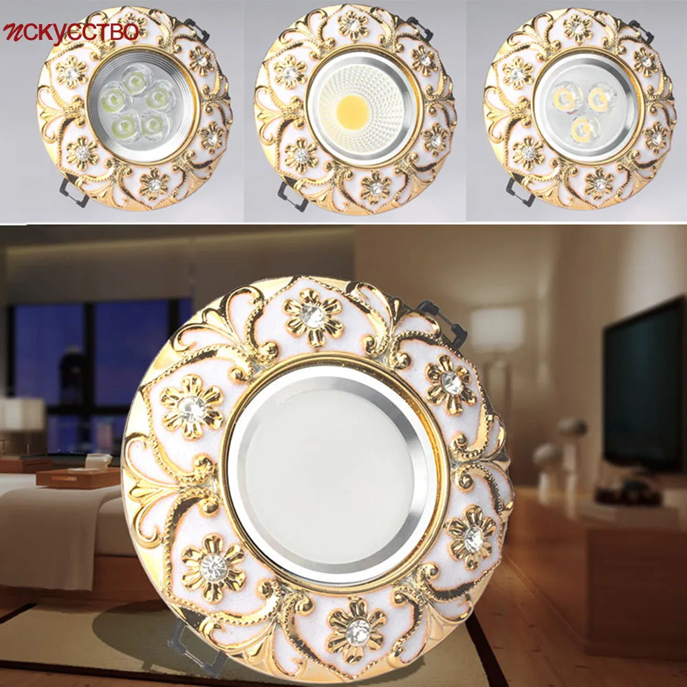 Luxury Diamond Gold Recessed Downlight - Seliora