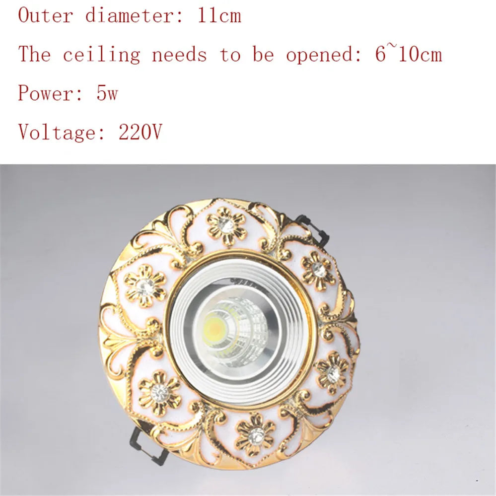 Luxury Diamond Gold Recessed Downlight - Seliora