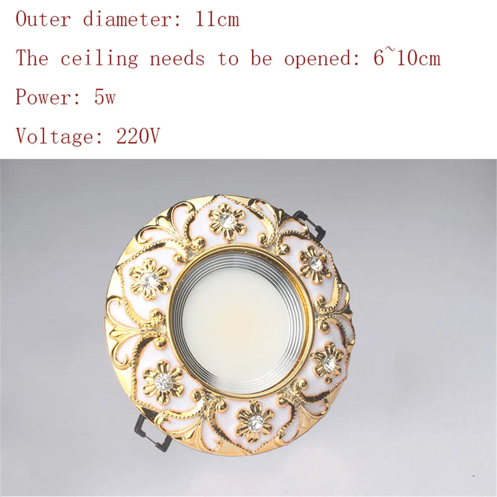 Luxury Diamond Gold Recessed Downlight - Seliora