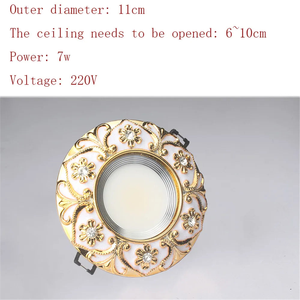 Luxury Diamond Gold Recessed Downlight - Seliora