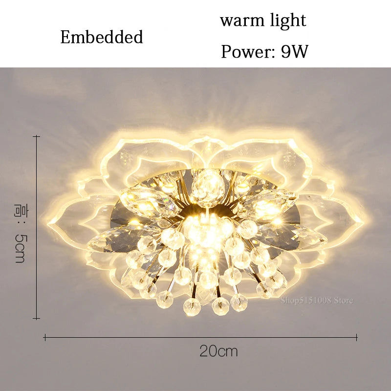 Crystal Flower Chandelier - Seliora