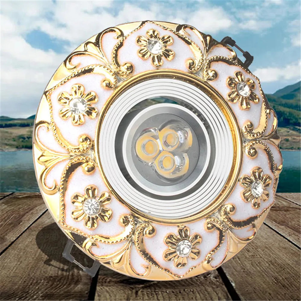 Luxury Diamond Gold Recessed Downlight - Seliora