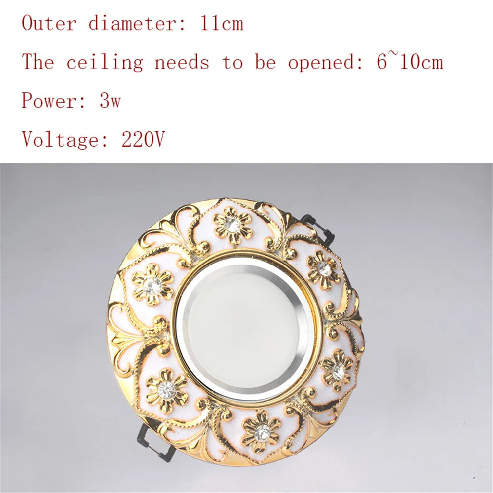 Luxury Diamond Gold Recessed Downlight - Seliora