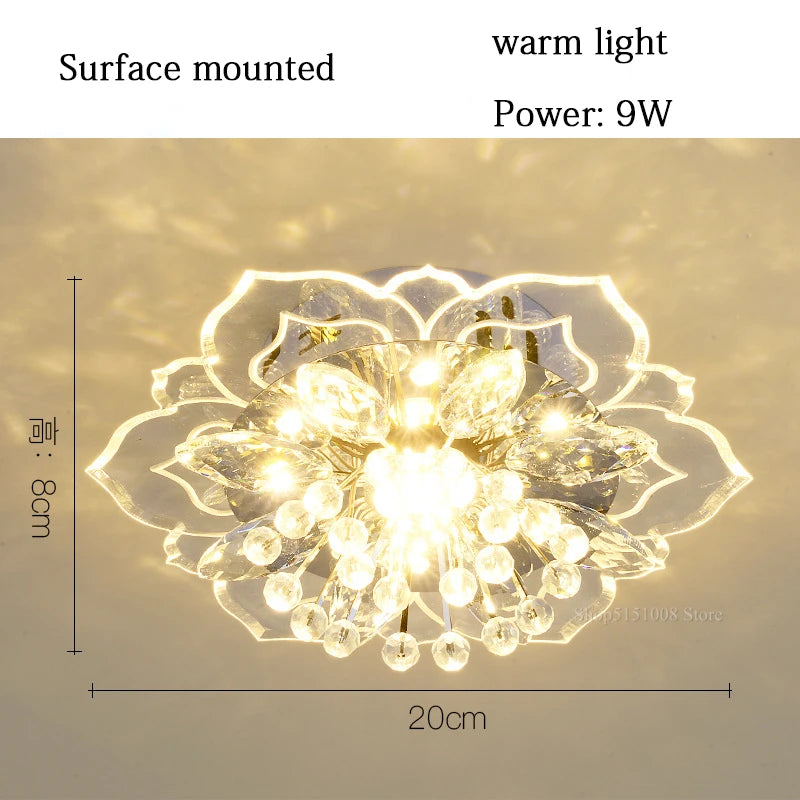 Crystal Flower Chandelier - Seliora