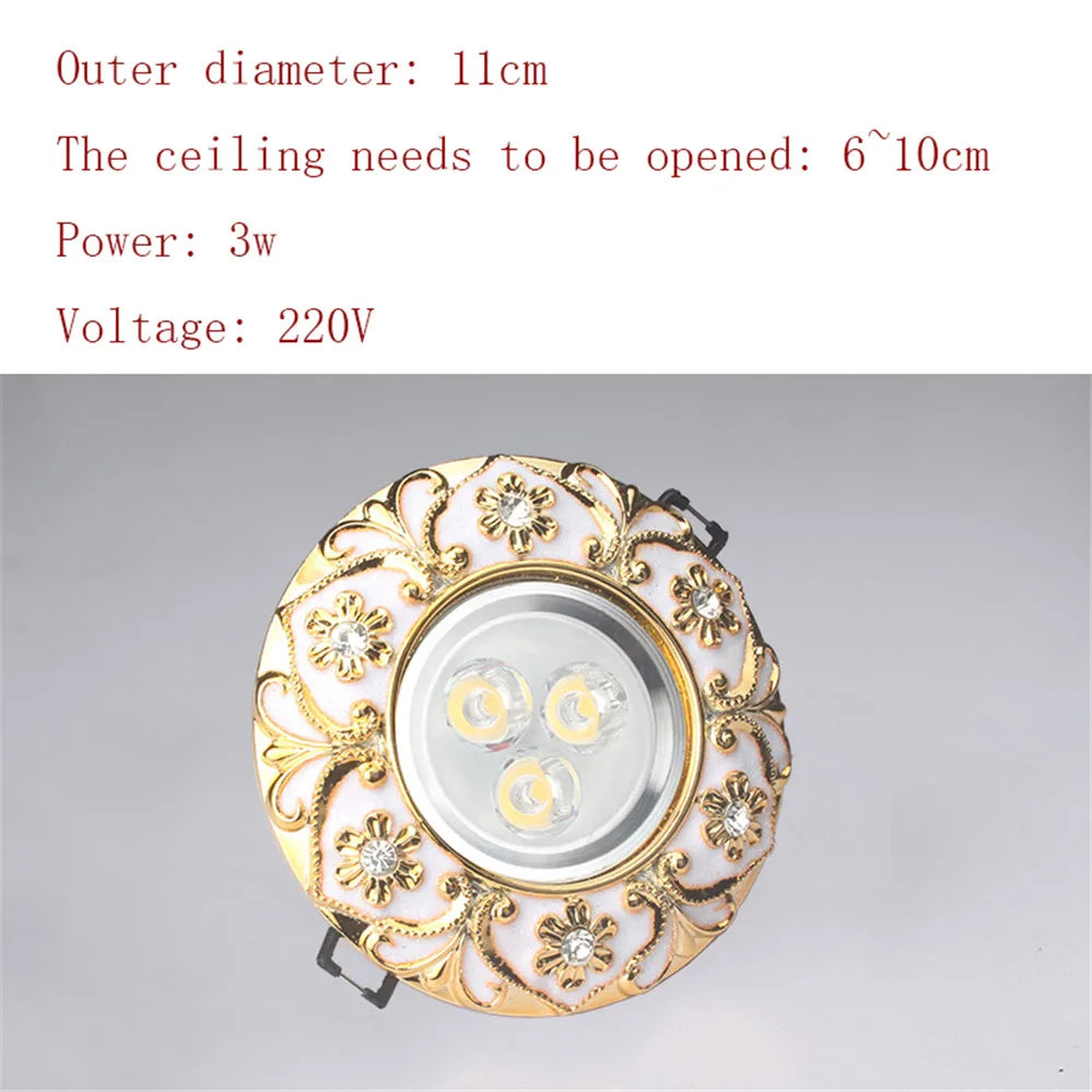 Luxury Diamond Gold Recessed Downlight - Seliora