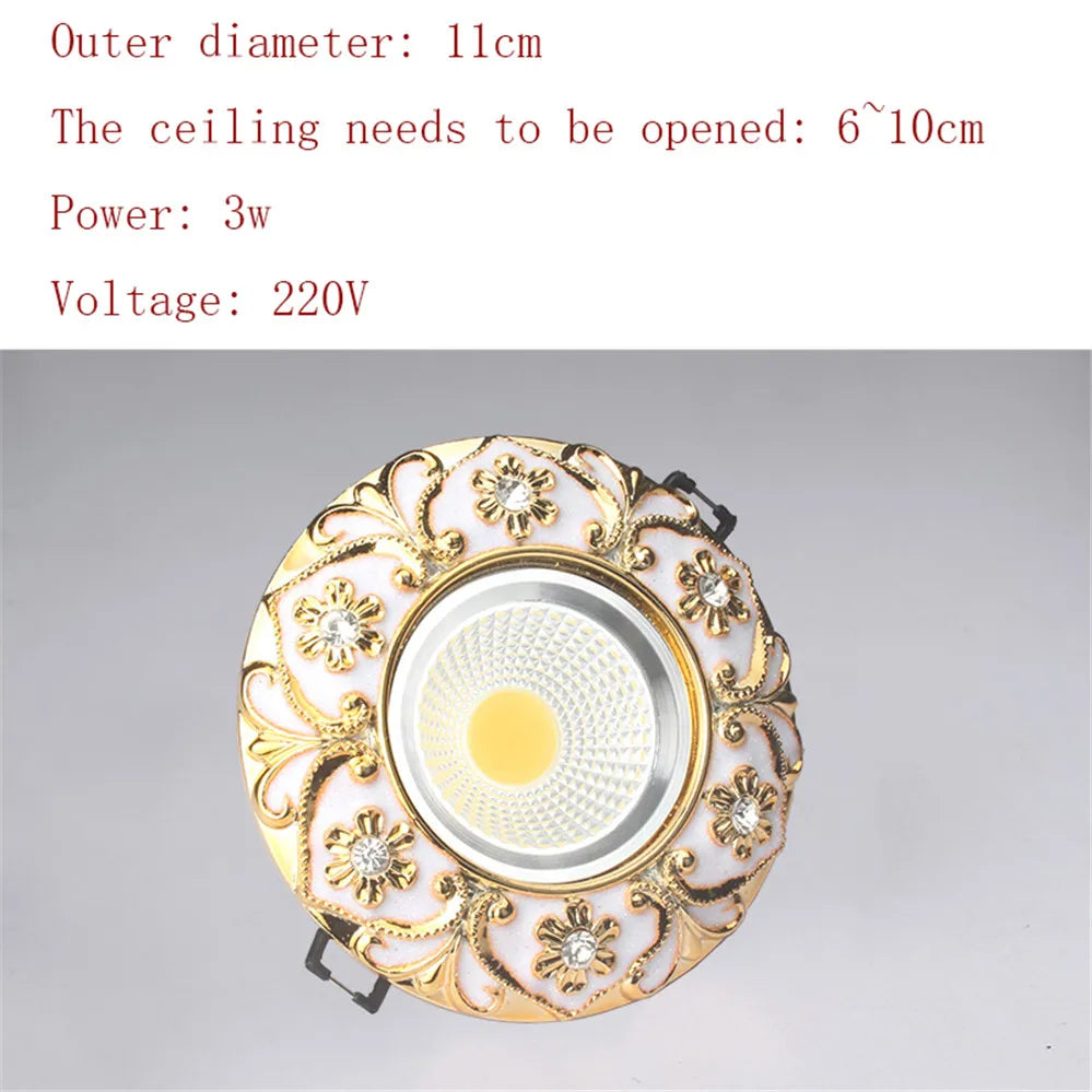 Luxury Diamond Gold Recessed Downlight - Seliora