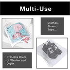 2 White Shoe Laundry Bags, Sports Shoe Laundry Bags, Mesh Design, Perfect for Shoes and Clothes