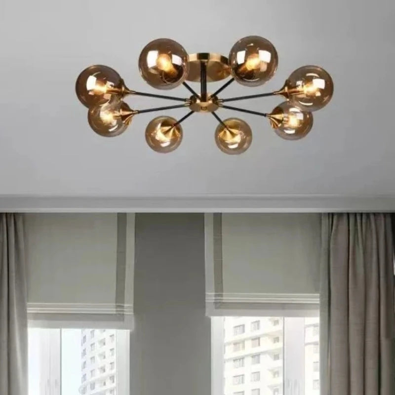 Bubble Glass Flower Ceiling Light - Seliora