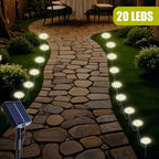 Solar Outdoor Garden Lawn Pilot Leds Light Waterproof Courtyard Flower Path Light String for Camping Wedding Christmas Decor Halloween Decorations, Christmas Lights, Christmas Ornaments, Home Decorations