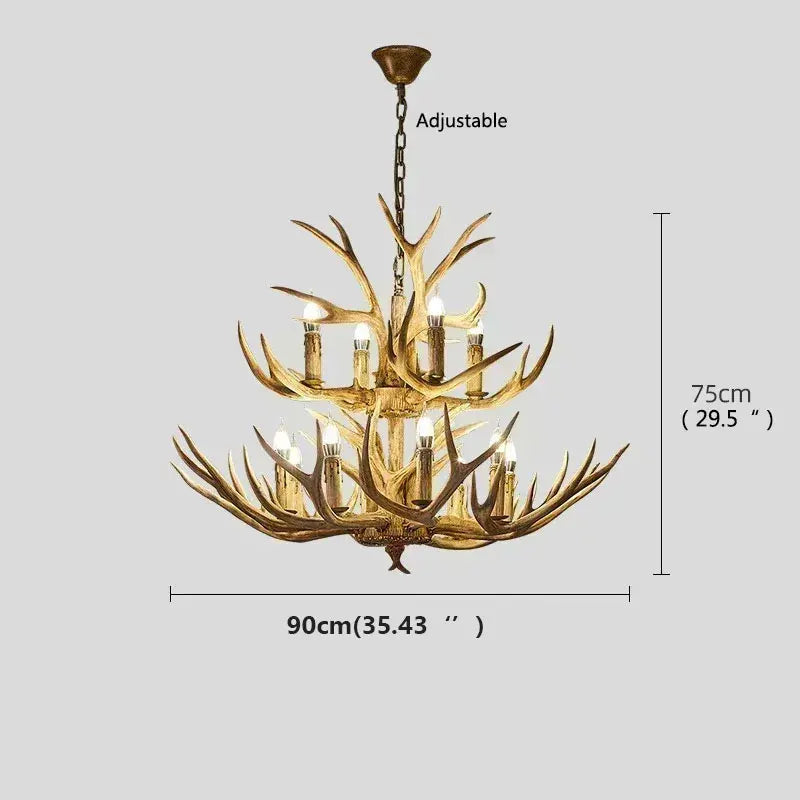 Antler Deer Chandelier - Seliora