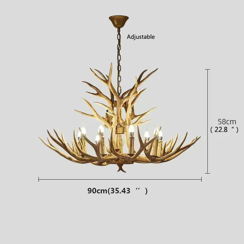 Antler Deer Chandelier - Seliora