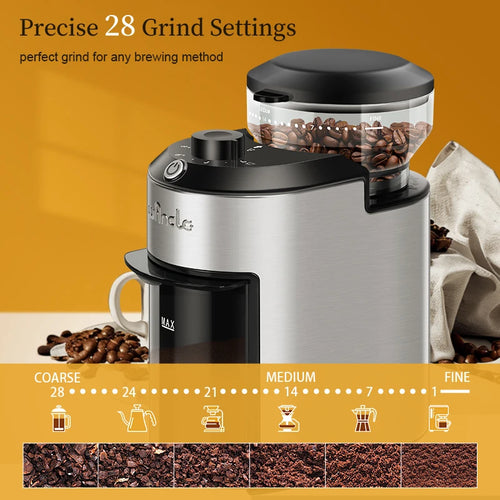200W Burr Coffee Grinder - Seliora