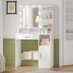 LED Vanity Dressing Table with Mirror - Seliora