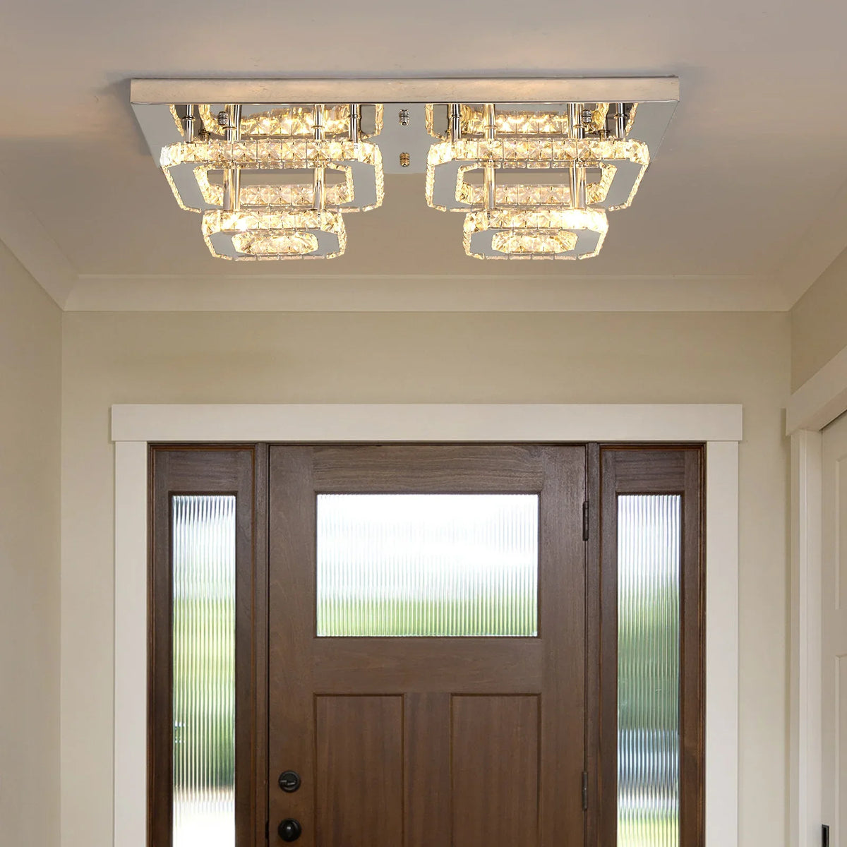 Modern Crystal LED Chandelier - Seliora