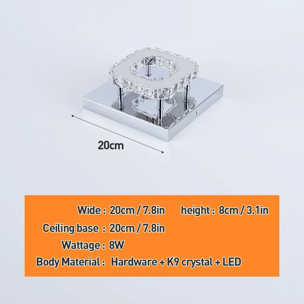 Modern Crystal LED Chandelier - Seliora