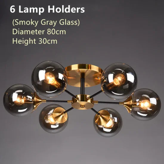 Bubble Glass Flower Ceiling Light - Seliora