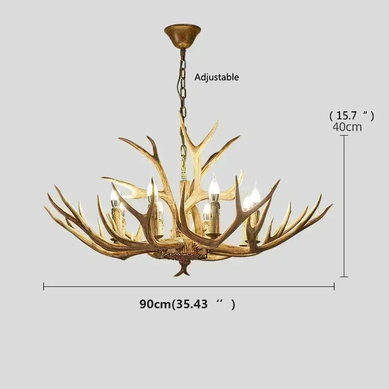 Antler Deer Chandelier - Seliora