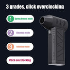 Electric Air Duster Handheld Turbo Fan 3 Gear Adjustable Portable Blower Compressed Air Cleaner for PC Keyboard Pet Drying