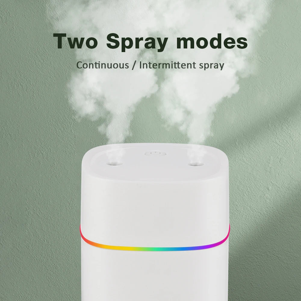 600ML Dual-Mist Aroma Humidifier - Seliora