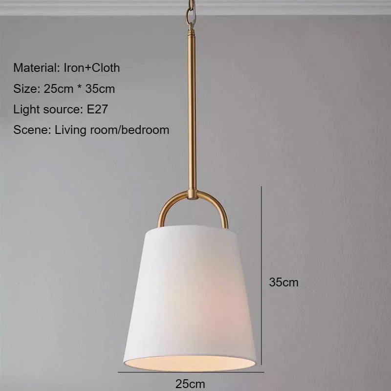 Modern Fabric Pendant Light - Seliora