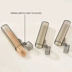 1pc Portable Toothpick Box Plastic Reusable Toothpick Storage Holders Cotton Case for Home Living Room Outdoor Travel