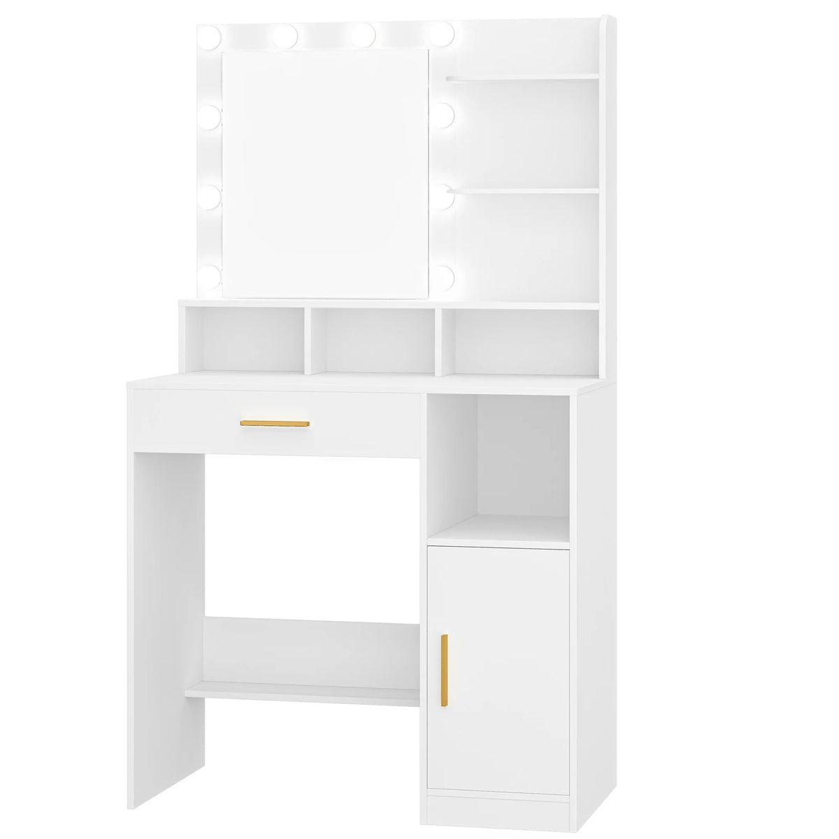 LED Vanity Dressing Table with Mirror - Seliora