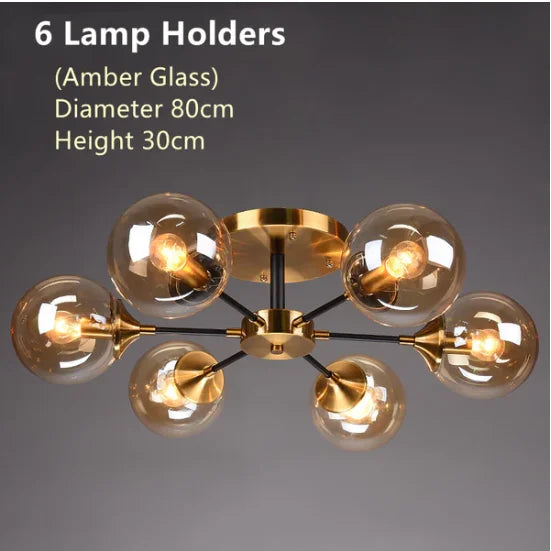 Bubble Glass Flower Ceiling Light - Seliora