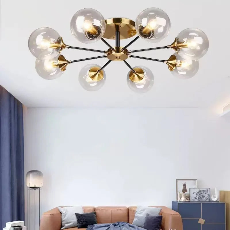 Bubble Glass Flower Ceiling Light - Seliora