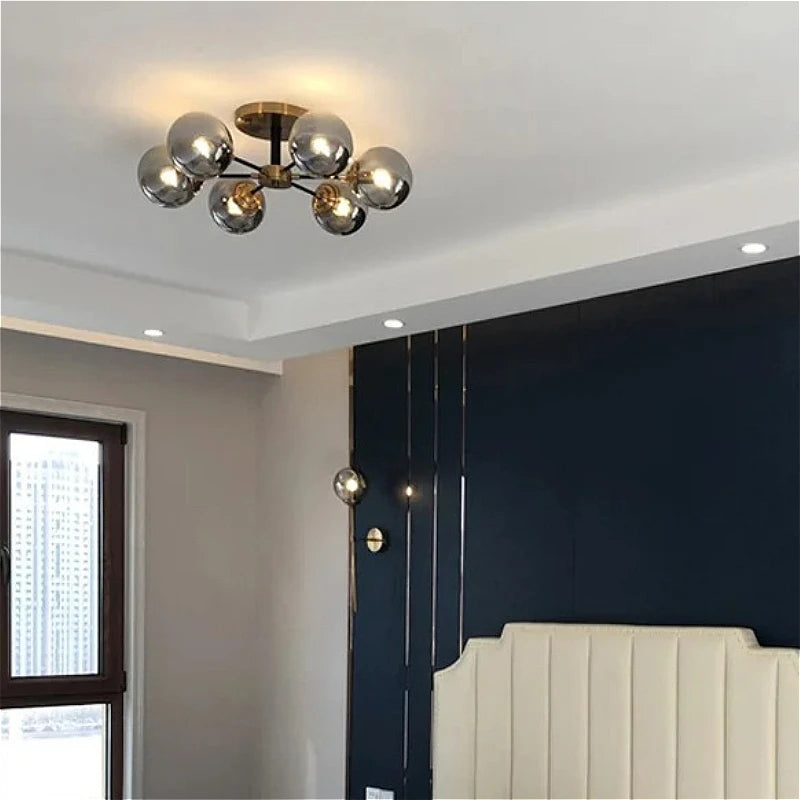 Bubble Glass Flower Ceiling Light - Seliora