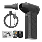 Electric Air Duster Handheld Turbo Fan 3 Gear Adjustable Portable Blower Compressed Air Cleaner for PC Keyboard Pet Drying