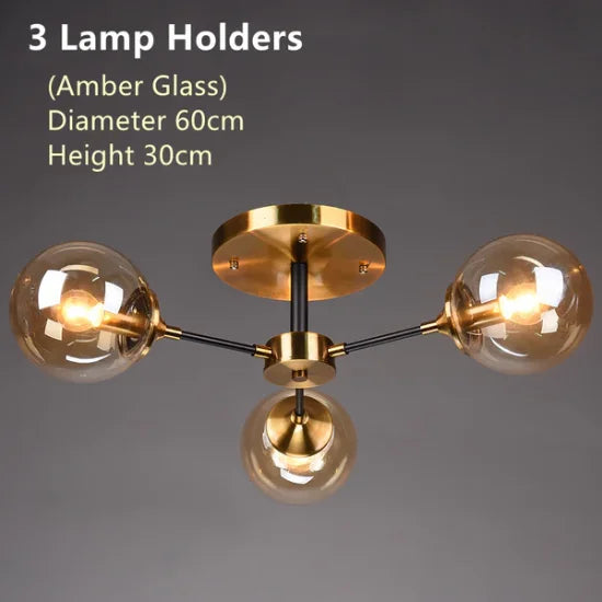 Bubble Glass Flower Ceiling Light - Seliora