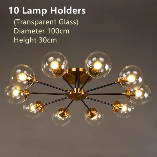 Bubble Glass Flower Ceiling Light - Seliora