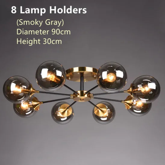 Bubble Glass Flower Ceiling Light - Seliora