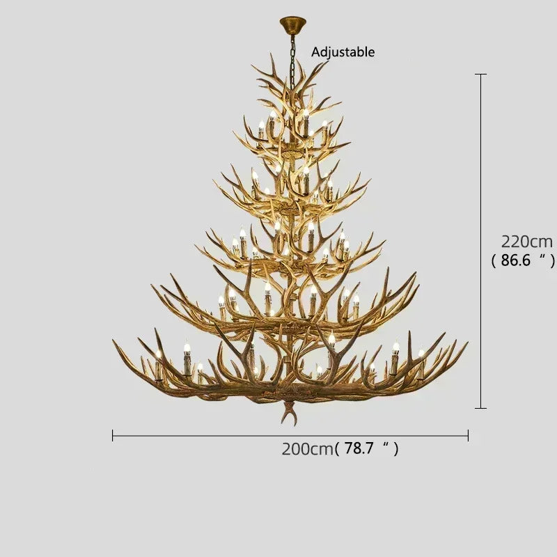 Antler Deer Chandelier - Seliora