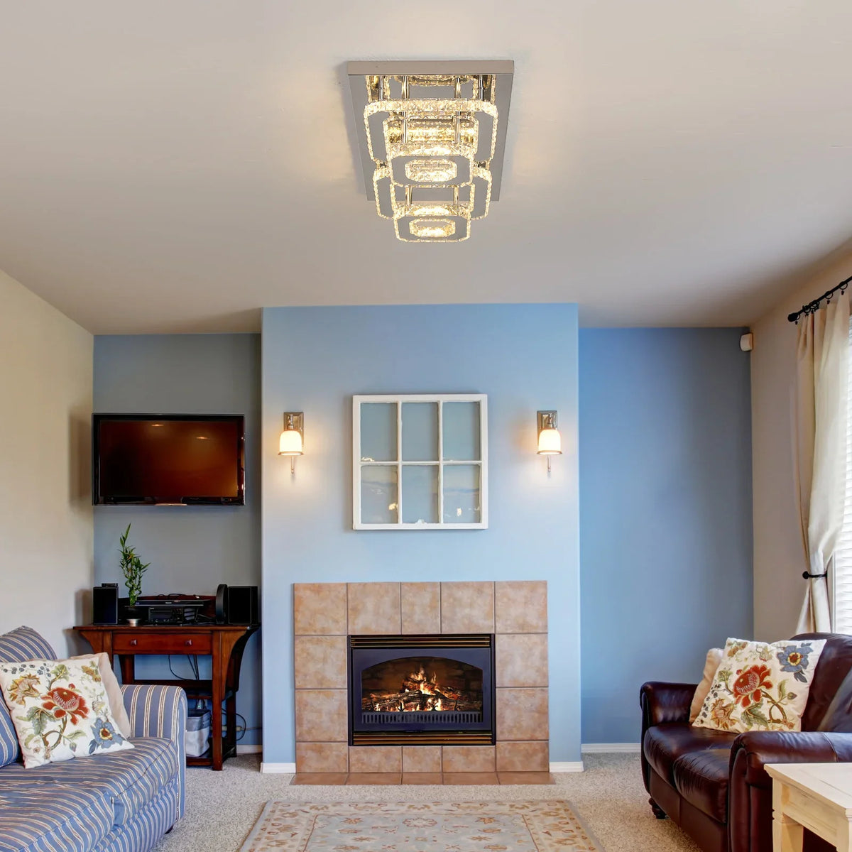 Modern Crystal LED Chandelier - Seliora