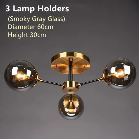 Bubble Glass Flower Ceiling Light - Seliora