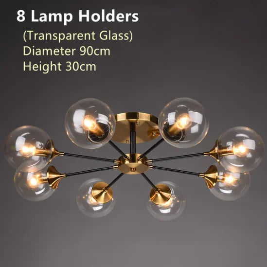 Bubble Glass Flower Ceiling Light - Seliora