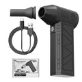 Electric Air Duster Handheld Turbo Fan 3 Gear Adjustable Portable Blower Compressed Air Cleaner for PC Keyboard Pet Drying