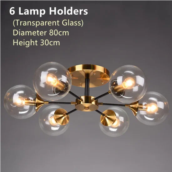 Bubble Glass Flower Ceiling Light - Seliora