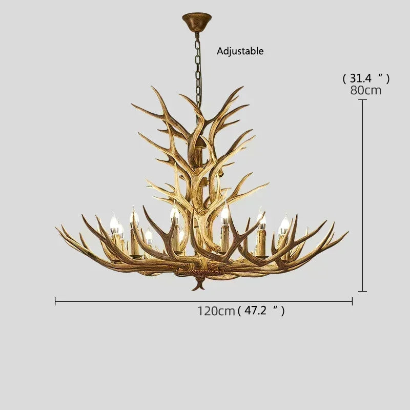 Antler Deer Chandelier - Seliora