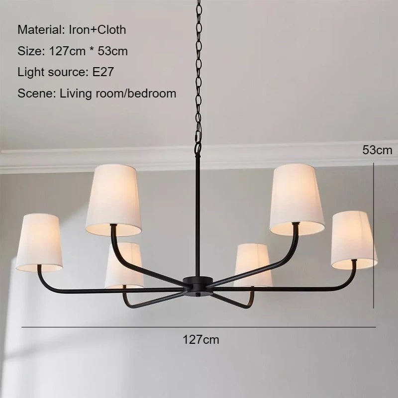Modern Fabric Pendant Light - Seliora