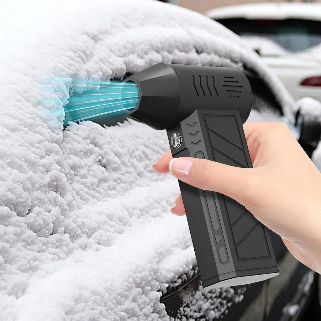 Electric Air Duster Handheld Turbo Fan 3 Gear Adjustable Portable Blower Compressed Air Cleaner for PC Keyboard Pet Drying