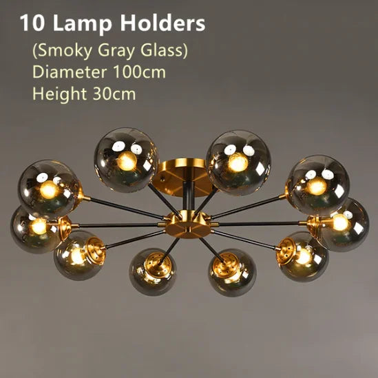 Bubble Glass Flower Ceiling Light - Seliora
